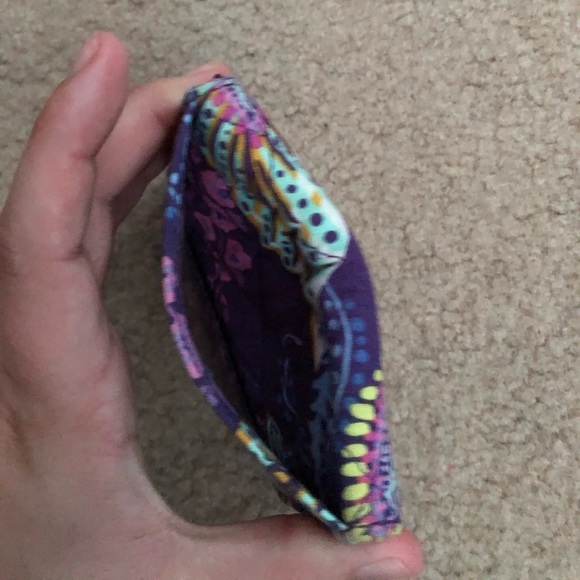 Small purple Vera Bradley wallet - Picture 2 of 5